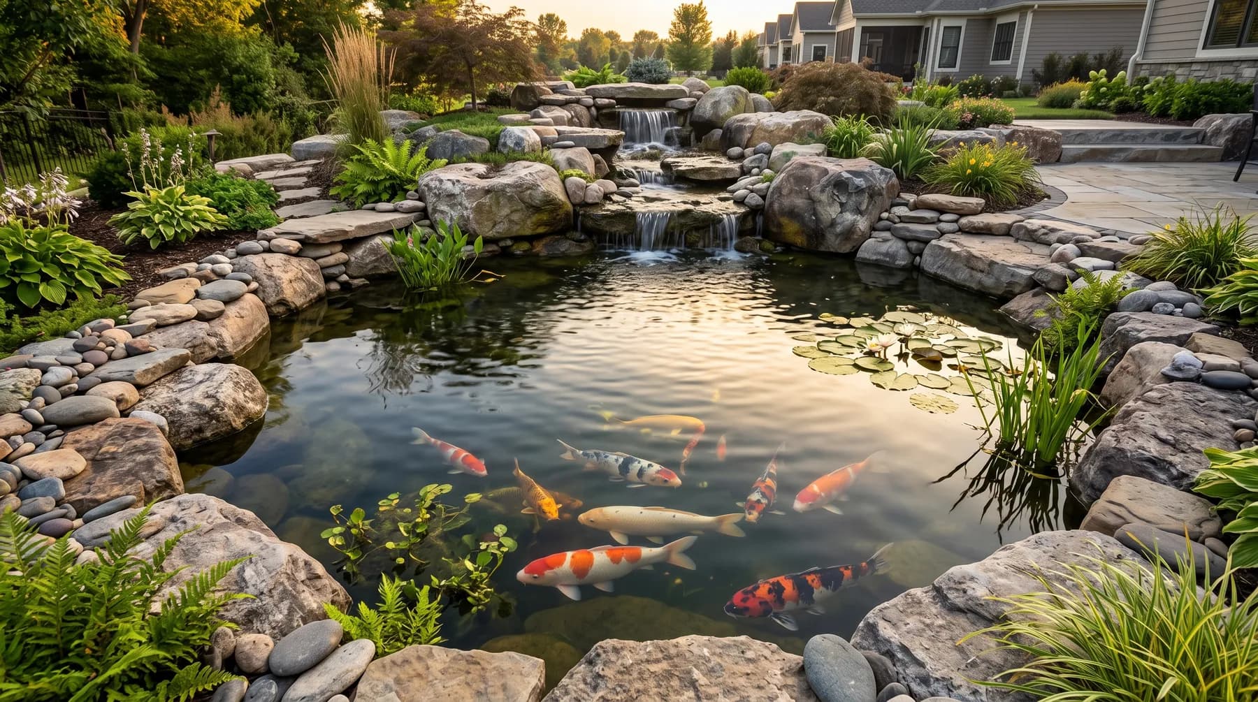 Koi Beauty: The Art of Custom Water Gardens and Premium Ponds