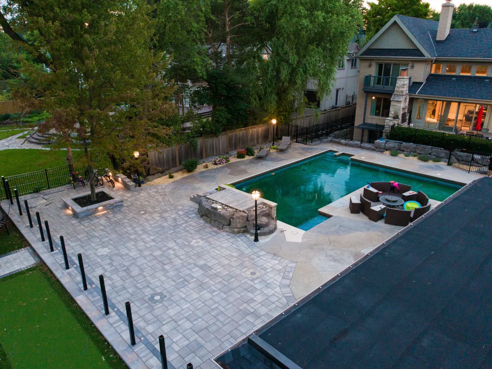 Recent landscaping in Newmarket